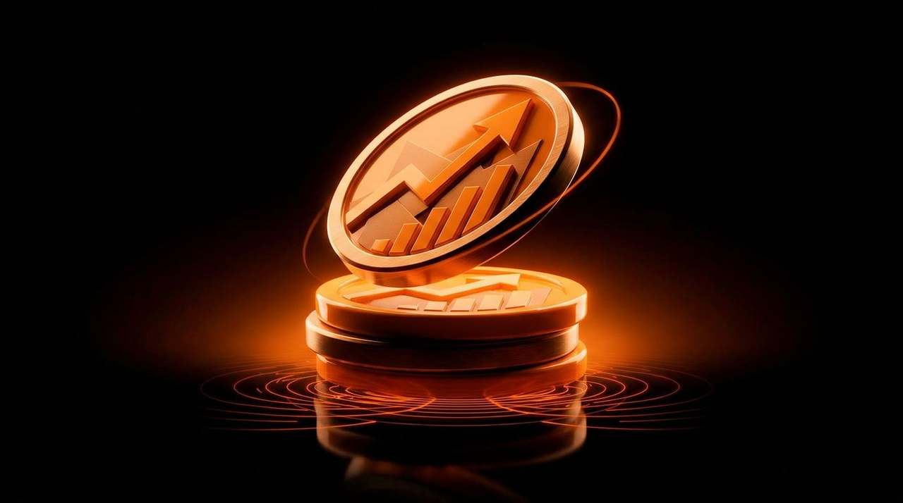 Orange profit curve graph with a coin at the inflection.